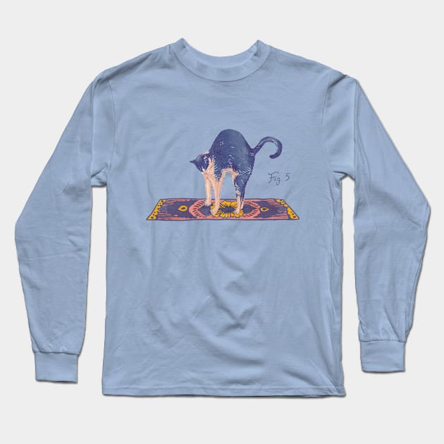 Cat Stretch Long Sleeve T-Shirt by Nano Février